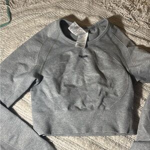 Gymshark Heather Gray Cropped Top